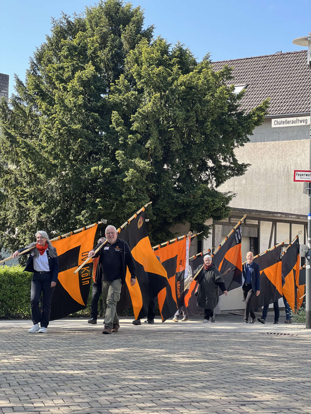 Foto Diözesanversammlung Diözesanverband Kolping Köln, Bannerzug Corbyasse in Velbert